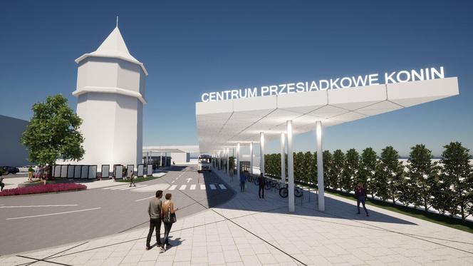Wstępna wizualizacja projektu centrum przesiadkowego w Koninie