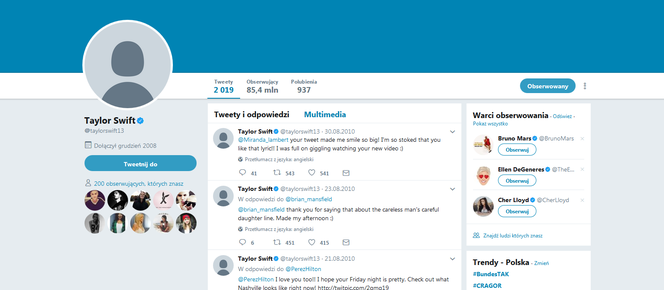 Taylor Swift - Twitter