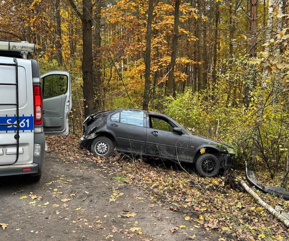 Auto w rowie, za kierownicą 16-latek! 