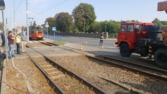 Tramwaj zderzył się z betoniarką