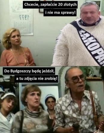 Najlepsze memy z białym misiem z Krupówek!