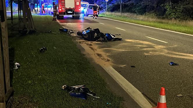 Tragedia w Wawrze. Motocyklista roztrzaskał się o dostawczaka