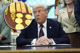 Trump chwali się złotem w Gabinecie Owalnym. Goście wariują, gdy widzą ten blask 