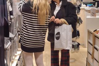 Hanna Śleszyńska na świątecznych zakupach