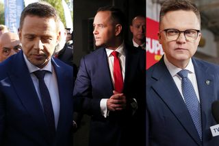 Trzaskowski i Hołownia atakują Nawrockiego. Ten grozi pozwem