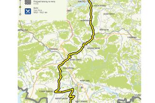 VI etap Tour de Pologne: Mapa