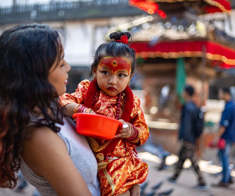 Dwuletnia dziewczynka wybrana „żywą boginią” w Nepalu. Jej życie zmieni się na zawsze
