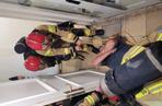 Ćwiczenia strażaków w Zamku