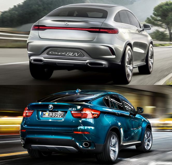 Mercedes-Benz Concept Coupe SUV kontra BMW X6