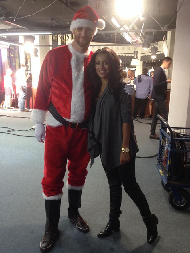 Gwiazdy na planie świątecznego klipu