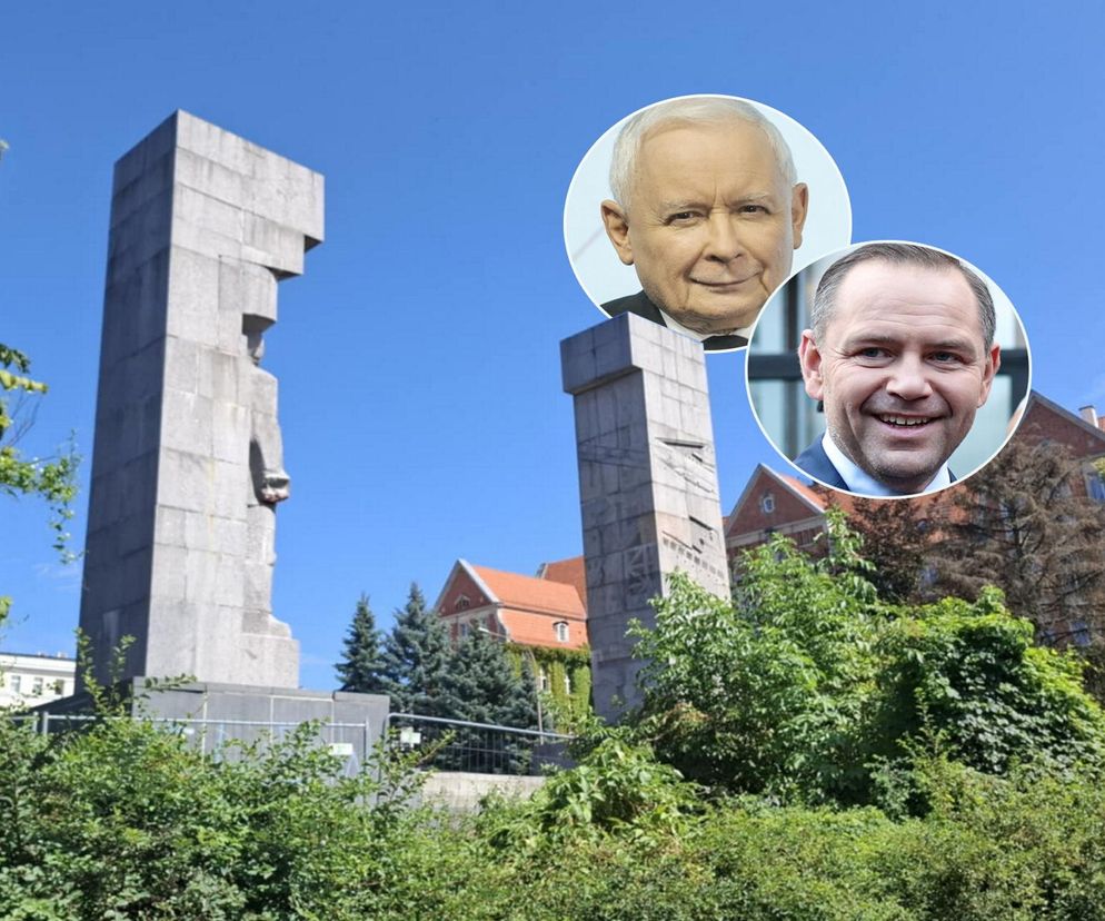 Kontrowersyjny pomnik do dziś stoi w centrum miasta. Kaczyński i Nawrocki chcieli go zburzyć