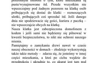Sąsiedzki apel jednej z mieszkanek Osiedla Widok 