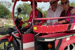 Cezary Żak z żoną na wakacjach