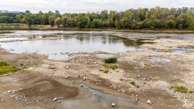 Wisła w Warszawie 27 sierpnia 2025 rano