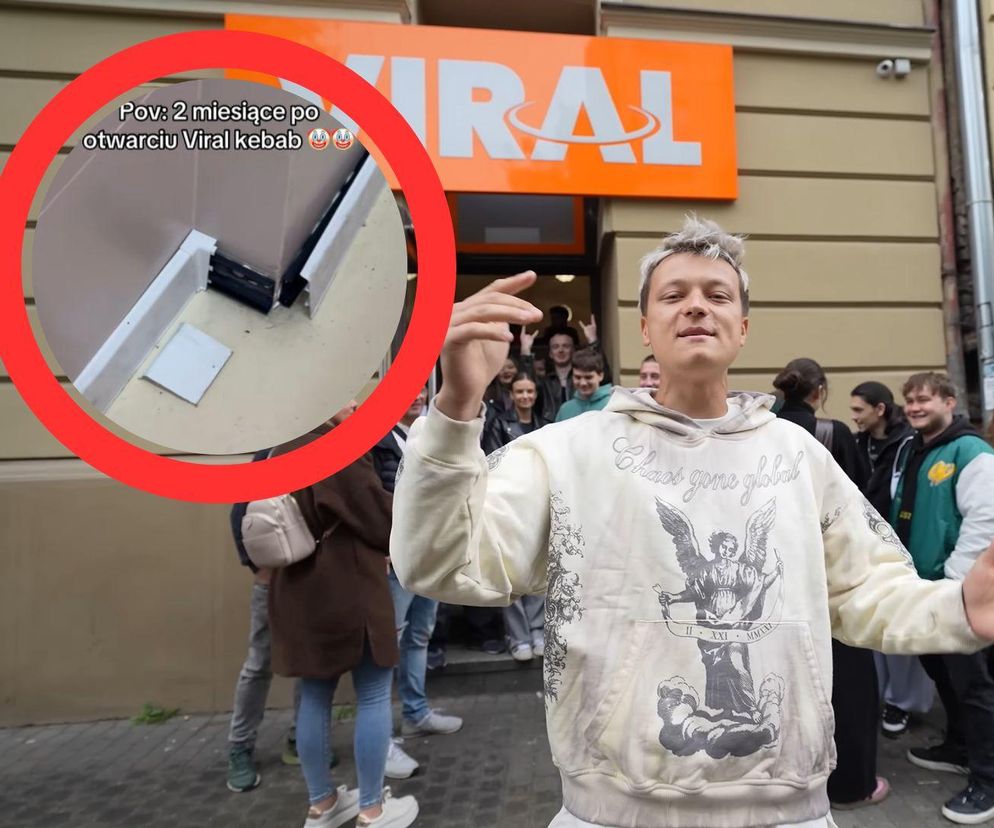 Zdewastowana łazienka w VIRAL Kebab