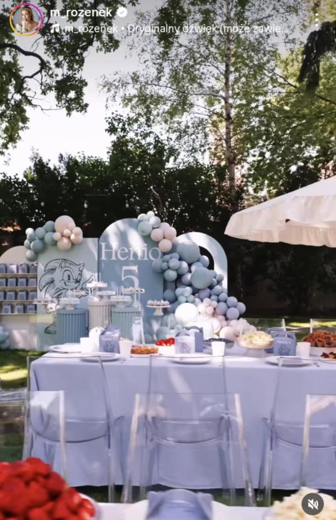 Urodziny Henia, syna Małgorzaty Rozenek-Majdan i Radosława Majdana