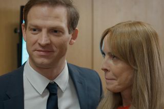 Barwy szczęścia, odcinek 3200: Łukasz (Michał Rolnicki), Agnieszka (Katarzyna Tlałka)