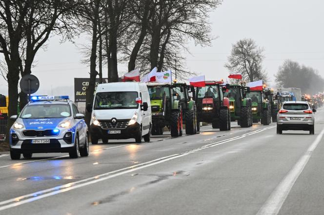 Protest rolników w Zbuczynie