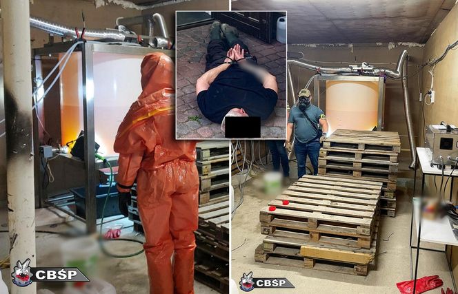 Zlikwidowali fabrykę śmierci pod Pruszkowem. 800 kilogramów środków odurzających warte miliony złotych