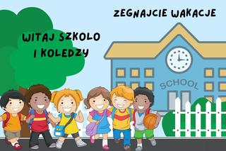 kartka na rozpoczęcie roku szkolnego z życzeniami