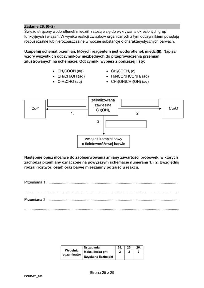 Matura 2024: chemia rozszerzona w formule 2015 - arkusze CKE i sugerowane odpowiedzi