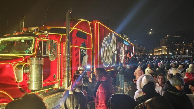 Tak prezentuje się świąteczna ciężarówka Coca-Coli. Wielki truck przyjechał do Wrocławia