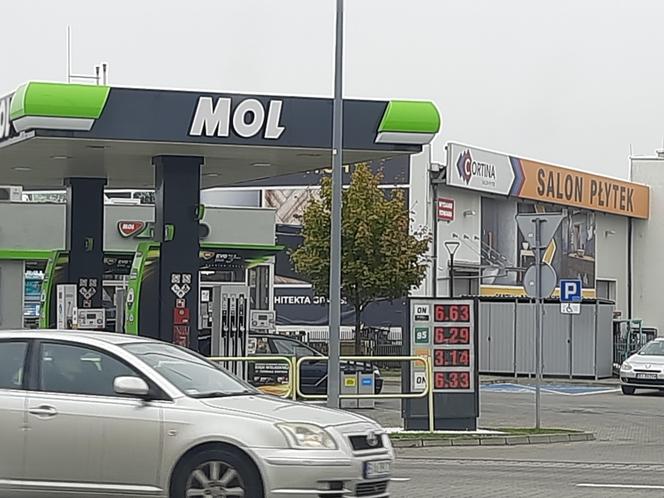 Ceny paliw Białystok MOL
