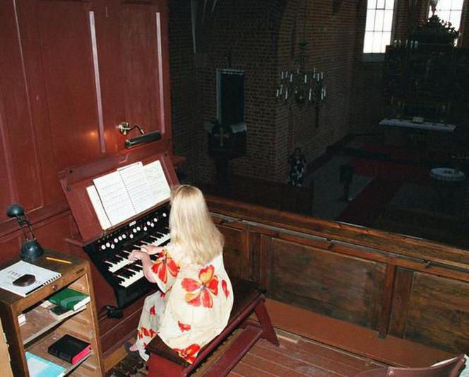 Próba gry organowej, sierpień 2009 r.