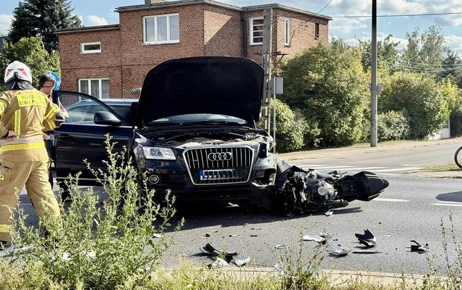 22-letnia kobieta na skuterze potrącona przez samochód