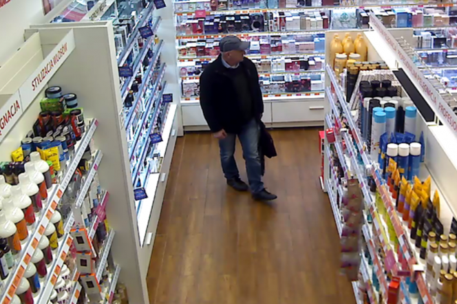 Katowice: Starszy mężczyzna jest podejrzany o kradzież perfum. Rozpoznajesz go? [ZDJĘCIA]