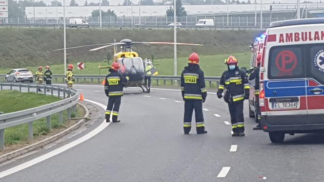 Makabryczny wypadek motocyklisty na S2 