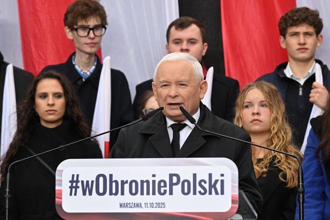 Manifestacja zwolenników Prawa i Sprawiedliwości w Warszawie