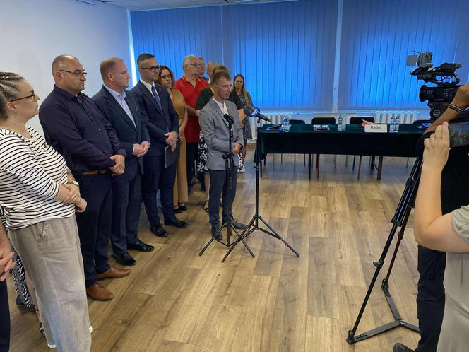 Konferencja wójta gminy Janów Podlaski ws. referendum dotyczącego jego odwołania