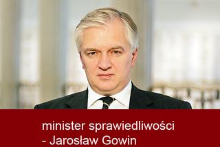 minister sprawiedliwości - Jarosław Gowin