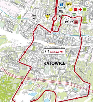 Tour de Pologne trasa Katowice