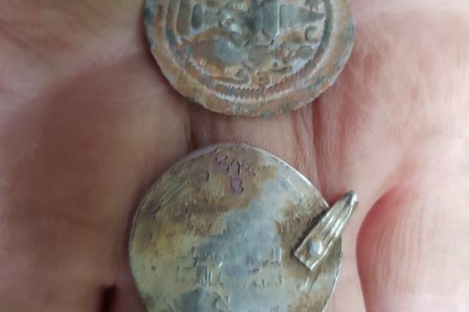 Arabskie i perskie monety sprzed 1000 lat odnalezione w lesie koło Słupska [ZDJĘCIA]