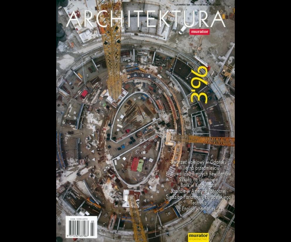 Okładka Miesięcznik Architektura 03/1996