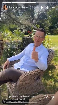 M jak miłość na planie. Piotrek (Marcin Mroczek), Kinga (Katarzyna Cichopek)