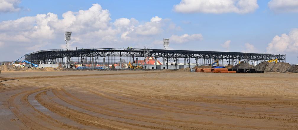Budowa stadionu w Szczecinie - marzec 2020