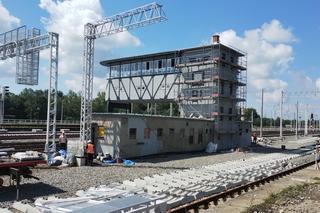 Tak obecnie wygląda remontowana nastawnia bramowa w Bytomiu - zdjęcia sierpień 2024