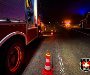 Wypadek na autostradzie A1 w Szarlejce