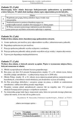 MATURA 2012, WOS poziom PODSTAWOWY - ARKUSZE, PYTANIA, ZADANIA, ODPOWIEDZI