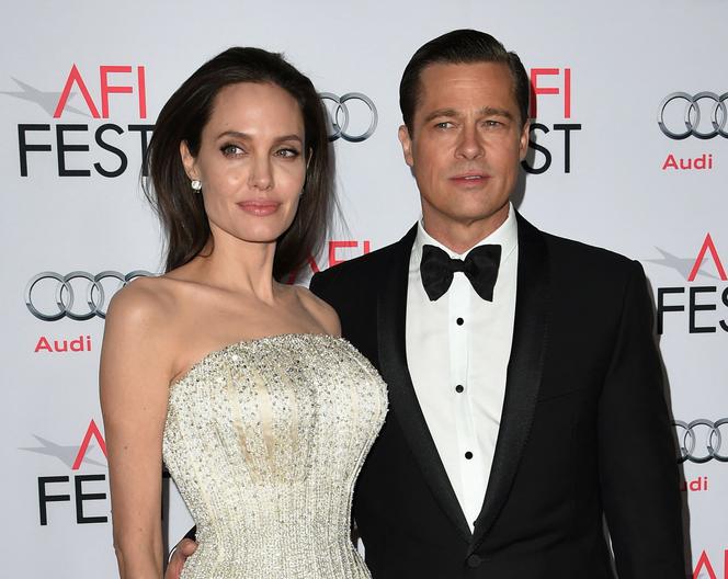 Brad Pitt i Angelina Jolie w 2015 roku