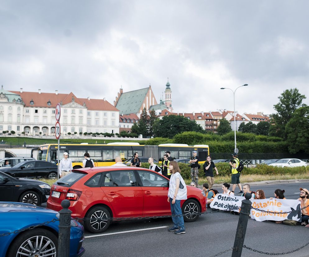 Ostatnie Pokolenie znów na ulicy. Blokowali Wisłostradę i zrobią to ponownie