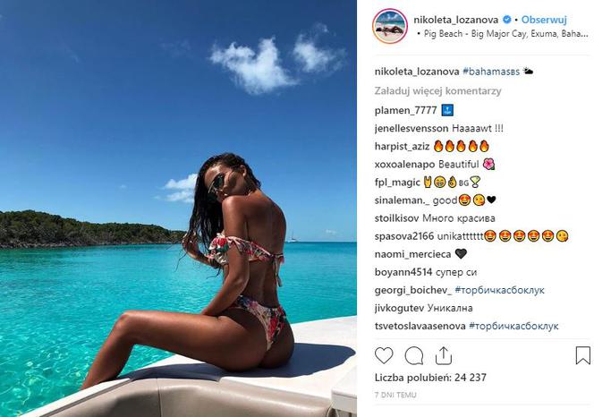 Nikoleta Lozanova, bułgarska modelka