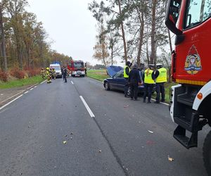 Wypadek koło Annopola. Nieprzejezdny odcinek DW 434 w pow. rawickim