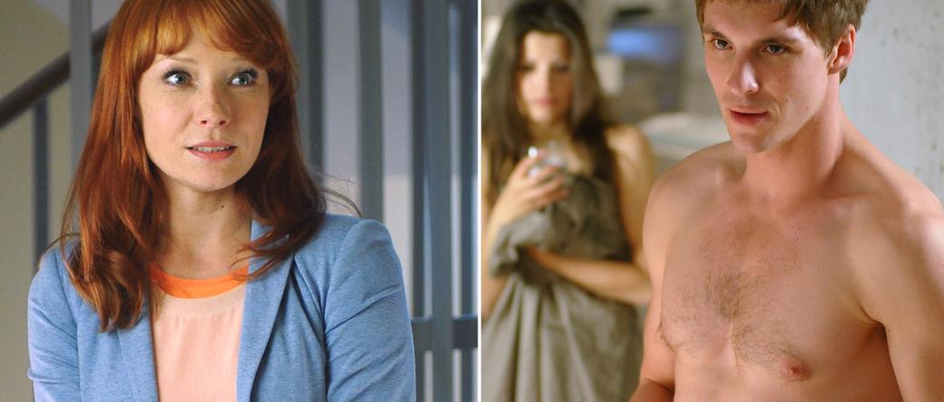 M jak miłość odc. 1004. Kasia (Agnieszka Sienkiewicz), Marcin (Mikołaj Roznerski), Agnieszka (Magdalena Walach)