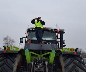 Rolnicy w Wejherowie. Protest na drodze krajowej nr 6