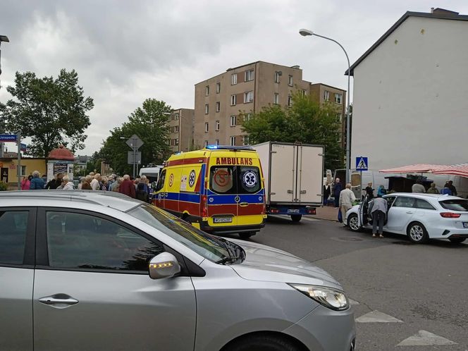 Potrącenie pieszego na pasach Rynkowa Siedlce