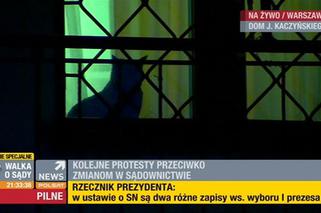 Protest przed domem Kaczyńskiego